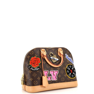 Louis Vuitton Alma Handbag Limited Edition Patches Monogram Canvas PM