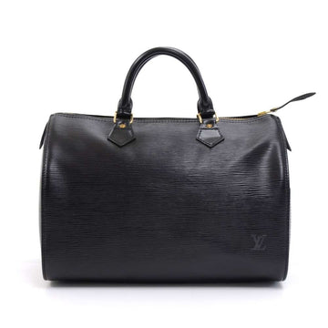 Louis Vuitto Speedy 30 Black Epi Leather City Handbag