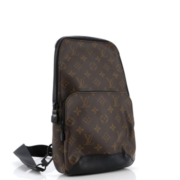 Louis Vuitton Avenue Sling Bag Macassar Monogram Canvas