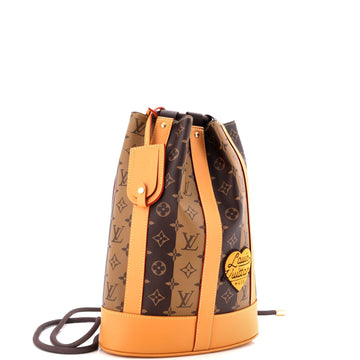 Louis Vuitton Nigo Randonnee Backpack Limited Edition Stripes Monogram Canvas