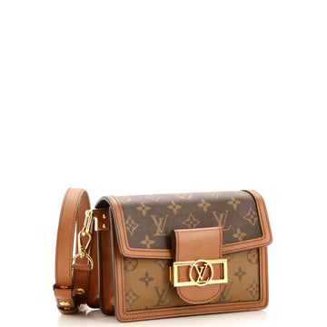 Louis Vuitton Dauphine Shoulder Bag Reverse Monogram Canvas Mini