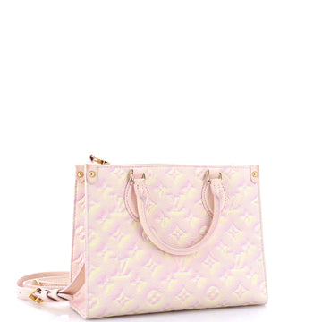 Louis Vuitton OnTheGo Tote Stardust Monogram Empreinte Leather PM