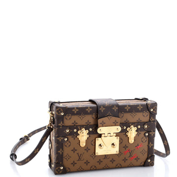 Louis Vuitton Petite Malle Handbag Reverse Monogram Canvas