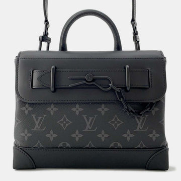Noir Monogram Eclipse Steamer PM Bag