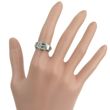 Gucci 10.5 ring ring ring K18 white g x diamond made in Italy about 9.7g belt ring ladies