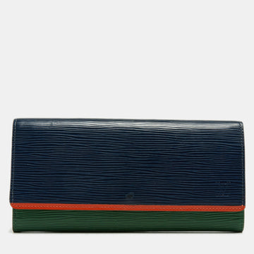 Tricolor Epi Leather Flore Wallet