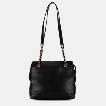 Triple CC Caviar Shoulder Bag