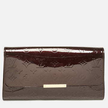 Louis Vuitton Burgundy Amarante Monogram Vernis Robertson Clutch