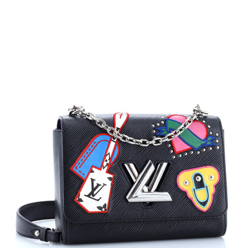 Louis Vuitton Twist Handbag Limited Edition Patches Epi Leather MM