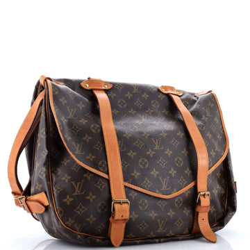 Louis Vuitton Saumur Handbag Monogram Canvas 43
