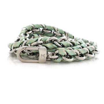 Louis Vuitton Multi Pochette Accessoires Woven Chain Strap Leather and Metal