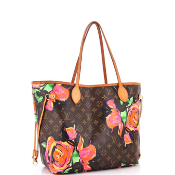 Louis Vuitton Neverfull Tote Limited Edition Monogram Roses MM
