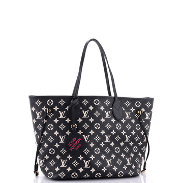 Louis Vuitton Neverfull NM Tote Spring in the City Monogram Empreinte Leather MM