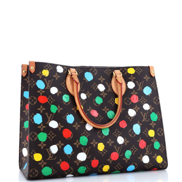 Louis Vuitton OnTheGo Tote Yayoi Kusama Painted Dots Monogram Canvas MM