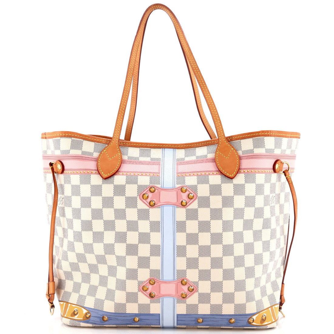 Louis Vuitton Neverfull NM Tote Limited Edition Damier Summer Trunks MM
