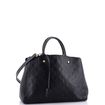 Louis Vuitton Montaigne Handbag Monogram Empreinte Leather GM