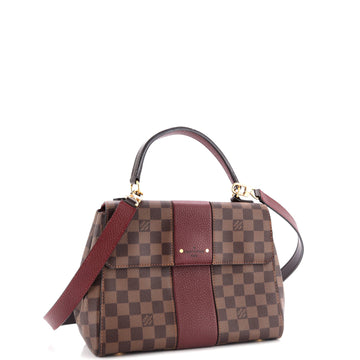 Louis Vuitton Bond Street Handbag Damier with Leather MM