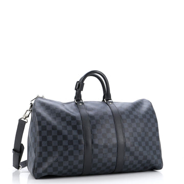 Louis Vuitton Keepall Bandouliere Bag Damier Cobalt 45