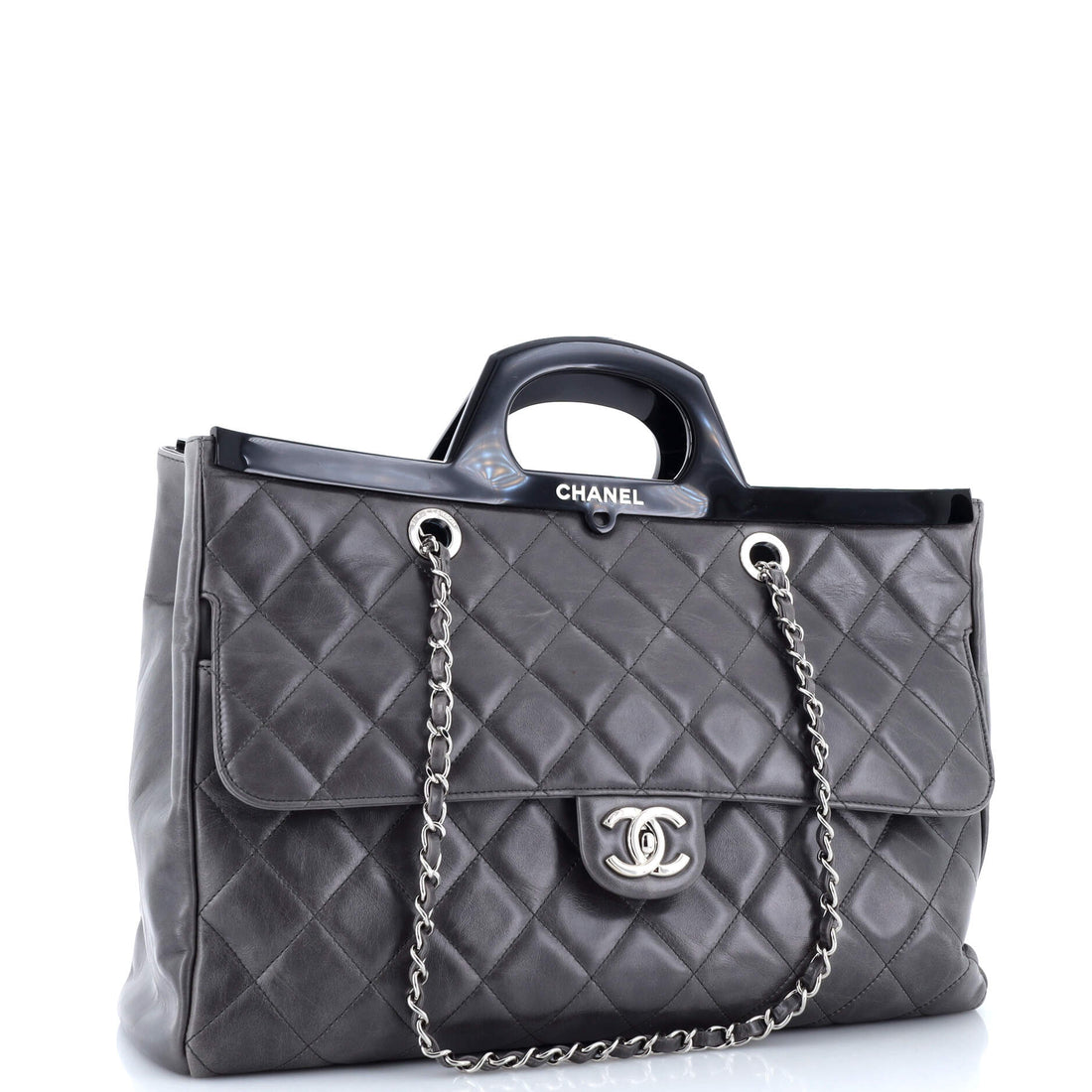 CC Delivery Tote Quilted Glazed Calfskin Large