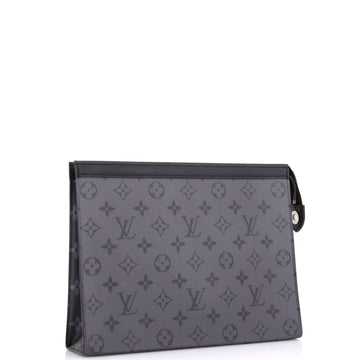 Louis Vuitton Pochette Voyage Reverse Monogram Eclipse Canvas MM