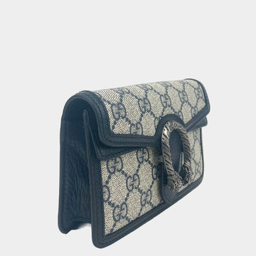 GUCCI EC Dionysus Super Mini Supreme - Navy/Beige