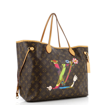 Louis Vuitton Neverfull Tote Limited Edition Monogram Murakami MOCA Hands GM