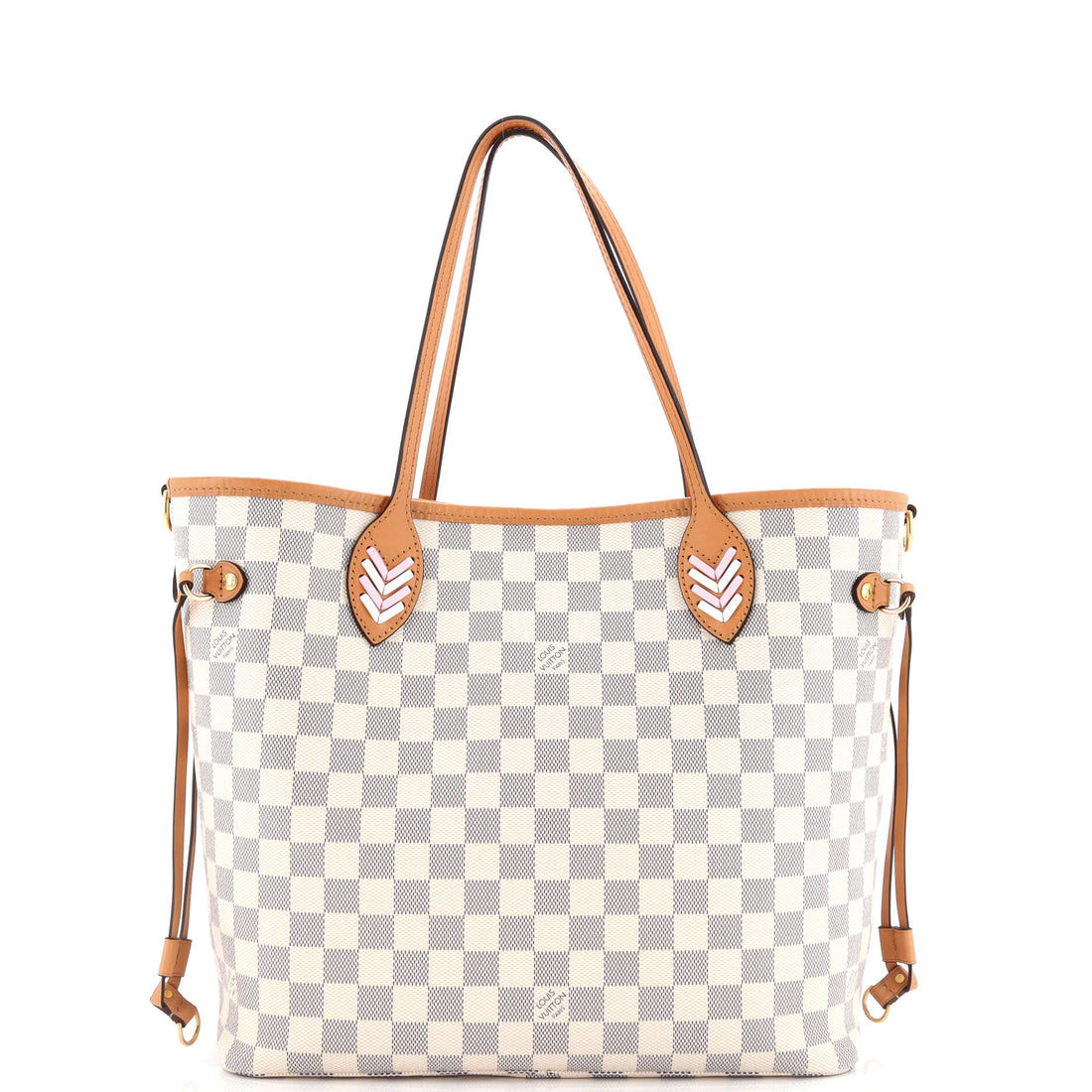 Louis Vuitton Neverfull NM Tote Damier with Braided Detail MM