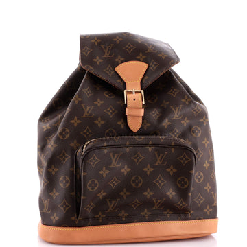 Louis Vuitton Vintage Montsouris Backpack Monogram Canvas GM