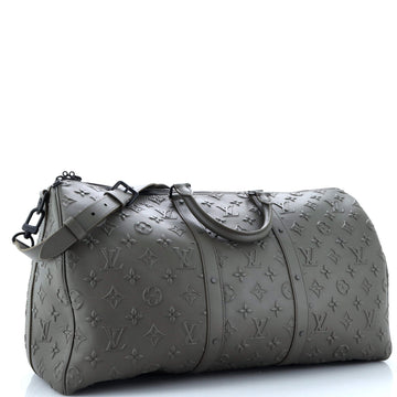 Louis Vuitton Keepall Bandouliere Bag Monogram Seal Leather 50