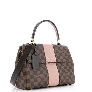 Louis Vuitton Bond Street Handbag Damier with Leather MM