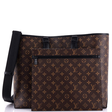 Louis Vuitton Weekend Tote Macassar Monogram Canvas GM