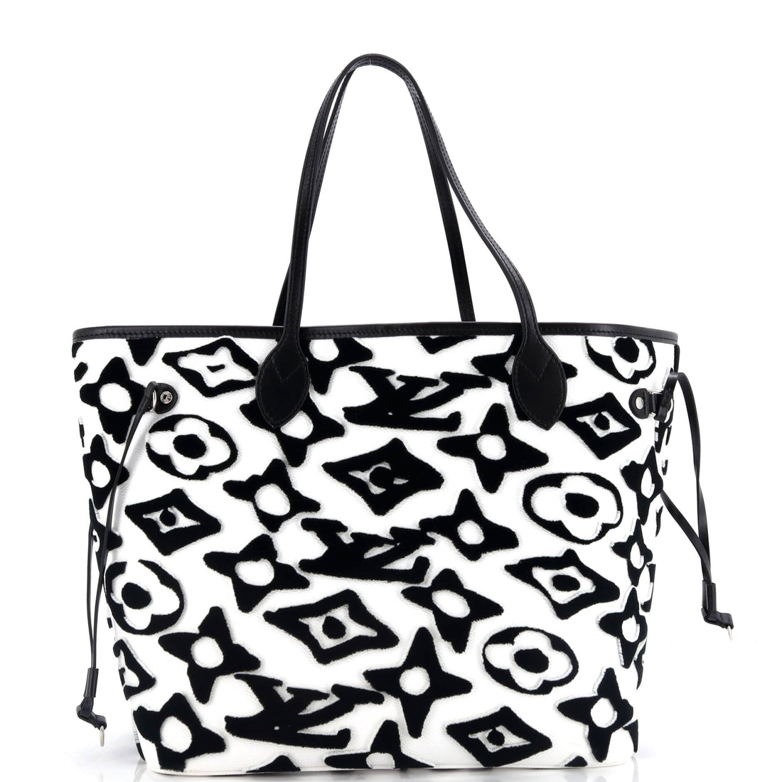 Louis Vuitton Neverfull NM Tote Limited Edition Urs Fischer Tufted Monogram Canvas MM