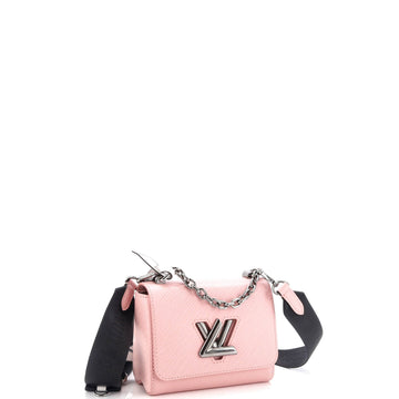 Louis Vuitton Sporty Twist Handbag Epi Leather with Logo Jacquard Strap PM