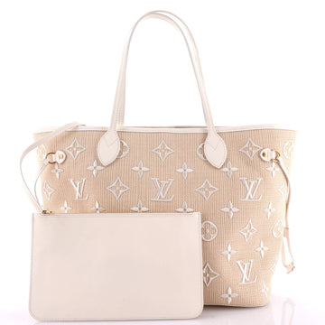 Louis Vuitton Neverfull NM Tote Monogram Giant Embroidered Cotton MM