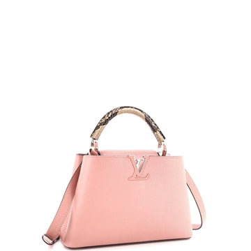 Louis Vuitton Capucines Bag Leather with Python BB