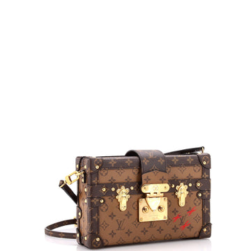 Louis Vuitton Petite Malle Handbag Reverse Monogram Canvas