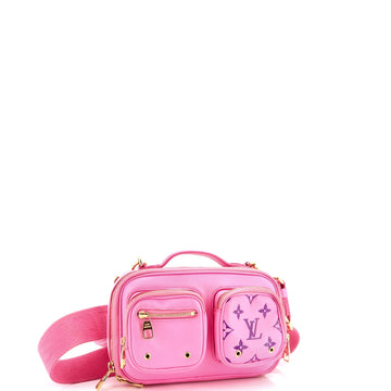 Louis Vuitton Utility Crossbody Bag Calfskin with Embossed Monogram Detail