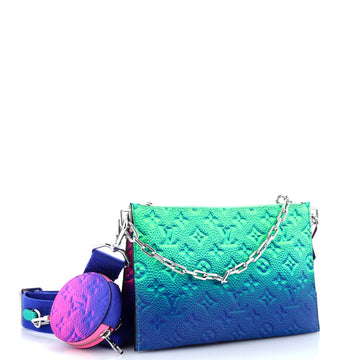 Louis Vuitton Trio Pouch Messenger Bag Limited Edition Illusion Monogram Taurillon Leather