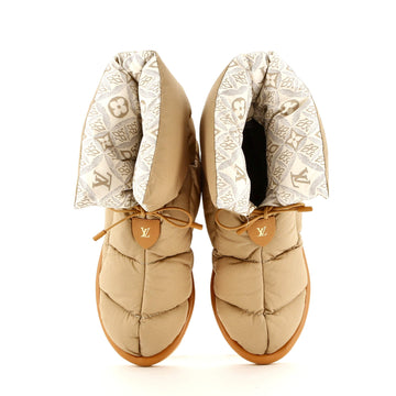 Louis Vuitton Women's Pillow Comfort Ankle Boots Nylon with Limited Edition Since 1854 Monogram Nylon
