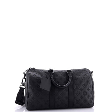 Louis Vuitton Keepall Bandouliere Bag Monogram Taurillon Leather 35