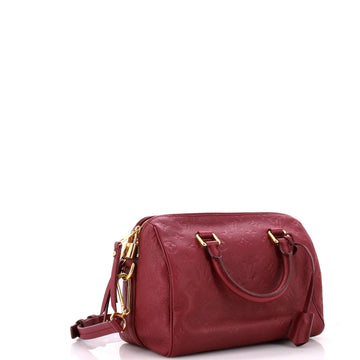 Louis Vuitton Speedy Bandouliere Bag Monogram Empreinte Leather 25