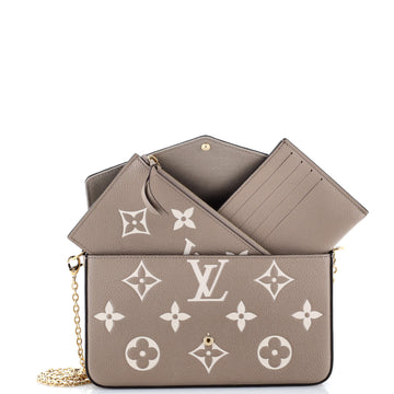 Louis Vuitton Felicie Pochette Bicolor Monogram Empreinte Giant