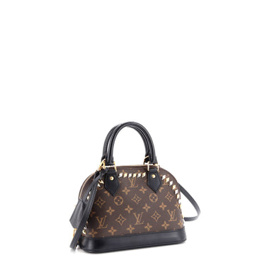 Louis Vuitton Metal Stones Alma Handbag Studded Monogram Canvas BB