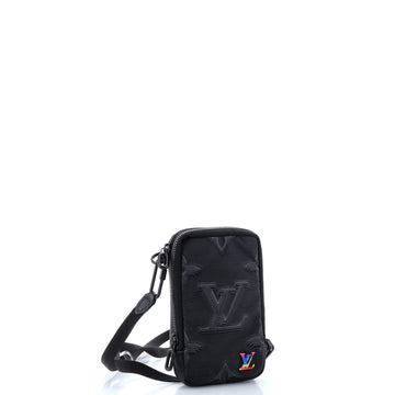 Louis Vuitton Double Phone Pouch Crossbody Bag Limited Edition 2054 Monogram Textile