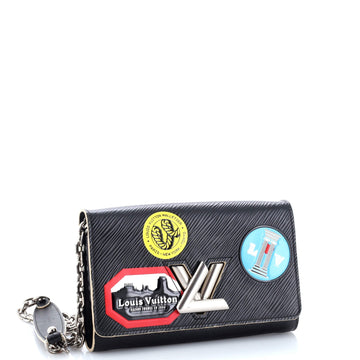 Louis Vuitton Twist Chain Wallet Limited Edition World Tour Epi Leather