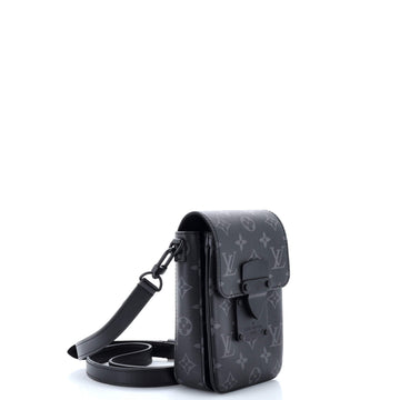 Louis Vuitton S Lock Vertical Wearable Wallet Monogram Eclipse Canvas