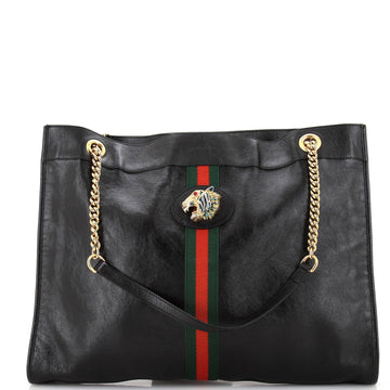 Rajah Chain Tote Leather Large