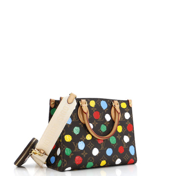 Louis Vuitton OnTheGo Tote Yayoi Kusama Painted Dots Monogram Canvas PM