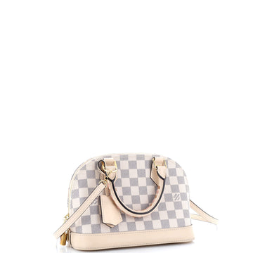 Louis Vuitton Alma Handbag Damier with Braided Detail BB