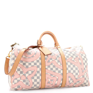 Louis Vuitton Keepall Bandouliere Bag Limited Edition Damier Tahitienne 50